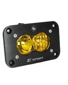 Baja Designs Auxiliary LED Light Pod Each Black Flush Mount S2 Sport Series Driving/Combo Pattern Baja Amber Lens Universal 541013