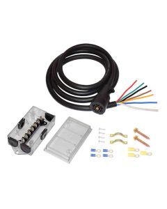 7-Way Plug (8 Ft Length) Cord with 7-way Translucent Junction Box