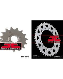 Front & Rear Sprocket Kit for HONDA SLR650 X,Y 99-01 JT Sprockets