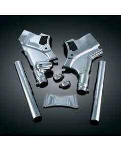 Kuryakyn Deluxe Chrome Neck Frame Covers Accent Trim Harley Touring 2009-2013