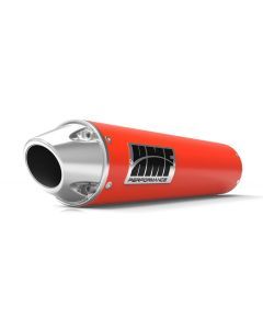 HMF Muffler Can-Am Outlander XMR 11-12 Can-Am Red Performance Slip On Exhaust Euro End Cap
