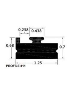 SPI Black Slide Runner Profile 11 70" 211-70-80