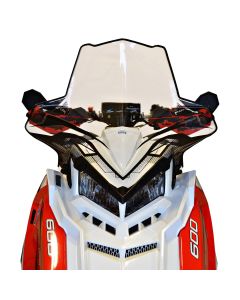 Powermadd Polaris Axys Tall, Clear W/Black Graphics 20.5 11640
