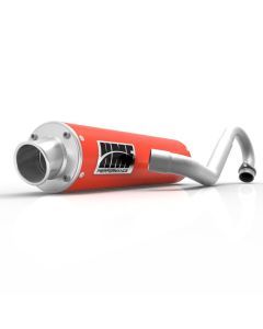 HMF Muffler Can-Am Outlander MAX 13-24 Can-Am Red Performance Full System Exhaust Turn Down End Cap