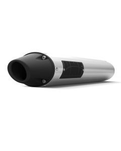 HMF Muffler Polaris Outlaw 450/525: SRA 08-10 Brushed Performance Slip On Exhaust Blackout Euro End Cap