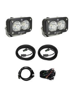 Baja Designs Reverse Light Kit Pair Dual S2 Sport Series Wide Cornering Pattern Clear Lens 448209