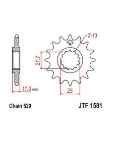 Steel Front Sprocket 16T fits Street YAMAHA FZ6 2004-2008