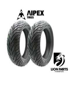 Aipex 110/70-12 2 Piece Front / Rear Set of City Tires Bias 49 S - 110x70x12