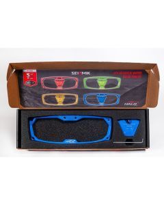 Seizmik Halo-RA Series Cast Aluminum Trim Kit Rearview - Blue 56-18102