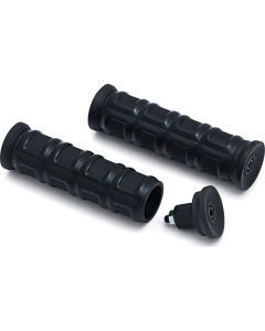 Kuryakyn Dillinger Grips for Street Satin Black 1"