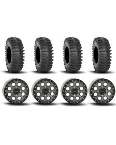 System 3 SB-7 Beadlock Titanium 15" Wheels And XT400 Tires [33x10R-15]