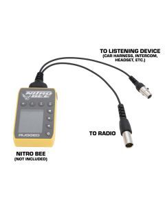 Rugged Radios Nitro Bee Xtreme to 5-pin Car Harness or Headset - Adapter CS-NITRO-ADPT-2