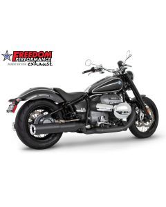 Freedom Performance 4.5" Slip-On Exhaust Straight Cut Black Chrome Tip For BMW R18 2021