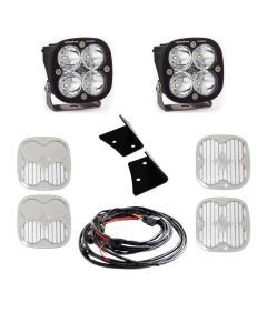 Baja Designs A-Pillar Light Kit Pair Squadron Sport Series Spot Pattern Clear Lens 447796