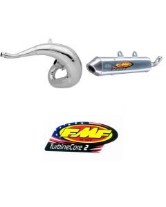 Gnarly Exhaust Pipe & Turbinecore 2 Silencer w/ Decal for HUSQVARNA TE 250 2017