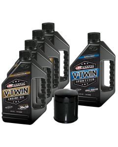 Complete Engine Oil Change Kit V-Twin Synthetic Blend HD Sportster, 5 quart 170B