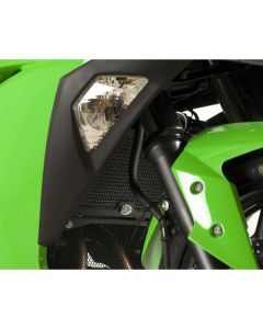 R&G Racing Titanium Aluminum Radiator Guard For 2008-2017 Kawasaki Ninja 250