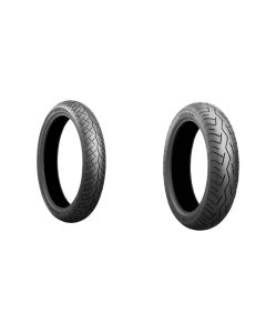 Bridgestone Battlax BT46 100x90x19 And And 130x80x17 Full OEM Tire Set For Triumph Bonneville 02-09