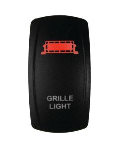 DragonFire Racing Laser-Etched Dual LED Switch - Grill Light - Red - 04-0094