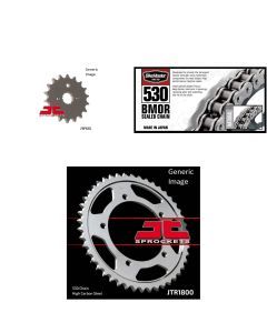 530 BMOR Chain Natural, Front & Rear Sprocket Kit for SUZUKI SV1000S 2003-2007