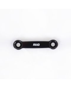 R&G Racing Black Footrest Delete Blanking Plates For 2019-2024 Kawasaki Ninja 125