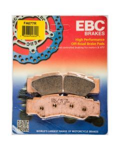 EBC 1 Pair Sintered R Series Heavy-Duty Brake Pads MPN FA677R