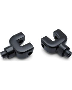 Kuryakyn Peg and Passenger Board Mount Adaptors Floorboard Gloss Black