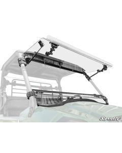 SuperATV Kawasaki MULE PRO-MX Scratch-Resistant Flip Windshield FWS-K-MULEMX-70