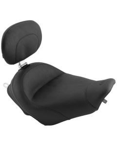 Harley FLHR Road King 1997-2007 Wide Touring Solo Seat With Backrest by Mustang