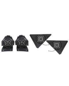 SSV Works Behind Seat 6.5" Speaker Pods With Front 8" Speaker Pods For Polaris Slingshot 15-21