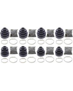 Complete Front & Rear Inner & Outer CV Boot Repair Kit Yamaha 450 RHINO 06-09