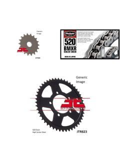 520 BMXR Chain Natural,Front & Rear Sprocket Kit SFV650 Gladius 2009-2014 For Su