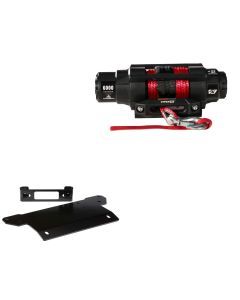 Viper 6000lbs V3 Winch Red Rope With Mount For Polaris Ranger 570 2015-2016