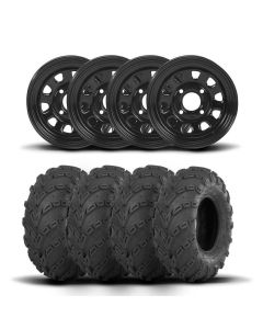 ITP Delta Steel 12" Wheels And Mud Lite Tires [24x8-12]