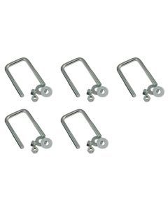 Set of 5 U-Bolt Only 7/16 Inch X 3-1/8 Inch X 4 Inch sq