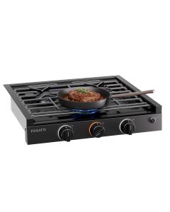 FOGATTI 21-Inch RV Gas Cooktop with 3 Burners,21,000 BTU for RV Cooking