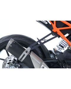 R&G Racing Black Exhaust Hanger & Blanking Plate Kit For 2020-2021 KTM 125 Duke