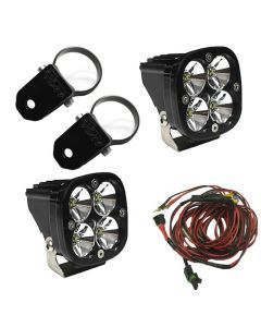 Baja Designs A-Pillar Light Mount Kit Pair 2inch Mount Squadron Pro Series Driving/Combo Pattern Clear Lens Universal 497102