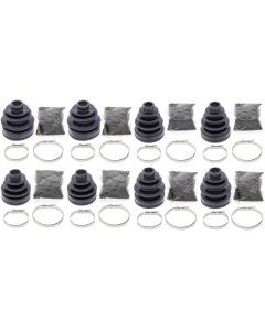 Complete Front & Rear Inner & Outer CV Boot Repair Kit for Yamaha 660 RHINO 2004