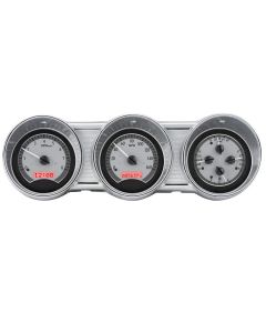 Dakota Digital 1962-1963 Ford Fairlane VHX Silver Red Display Gauge Kit VHX-62F-FAR-S-R