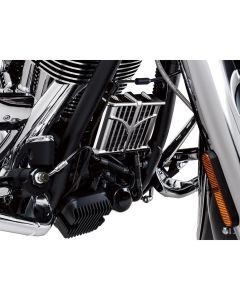 Kuryakyn Classic Chrome Oil Cooler Cover Front Engine Down Tube Indian 5640