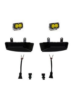 Baja Designs Fog Pocket Light Kit S2 Sport Series Wide Cornering Pattern Baja Amber Lens 448043