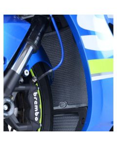 R&G Racing Black Aluminum Radiator Guard RAD0216BK