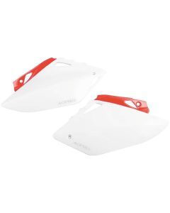 Acerbis White Side Number Plate for Honda - 2082040002