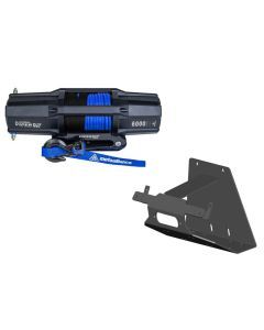 Viper V2 UTV Winch Kit 6000 lb Wide Spool With 60 Feet Blue Synthetic Rope With Mount For Can-Am Maverick X3 2017-2021