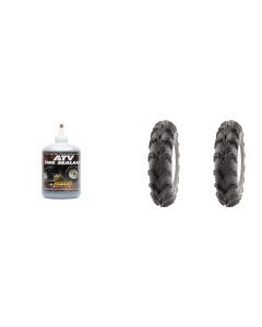 Set of 2 ITP Mud Lite XXL Front/Rear Tires 30x10-14 6-ply with QUADBOSS Sealant