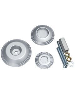 Kuryakyn Lodestar Silver Rear Axle Sliders 3808