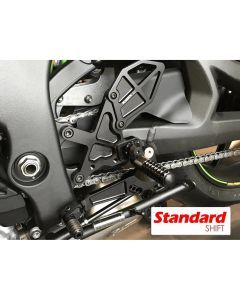 Vortex Racing Adjustable Rear Set Black - RS403K