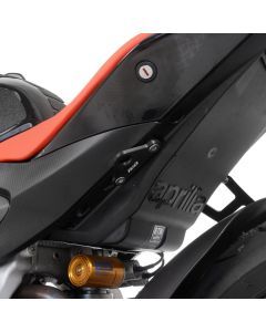 R&G Racing Black Tie-Down Hook Pair For 2021-2024 Aprilia RSV4 1100 Factory