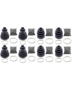 Complete Front & Rear Inner & Outer CV Boot Repair Kit Polaris RZR XP 900 11-14